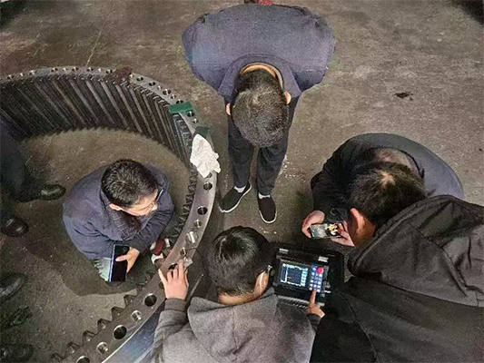 測無損滲碳層厚度，中高頻大型齒輪淬火層深度測量，回轉體支撐淬火層測量